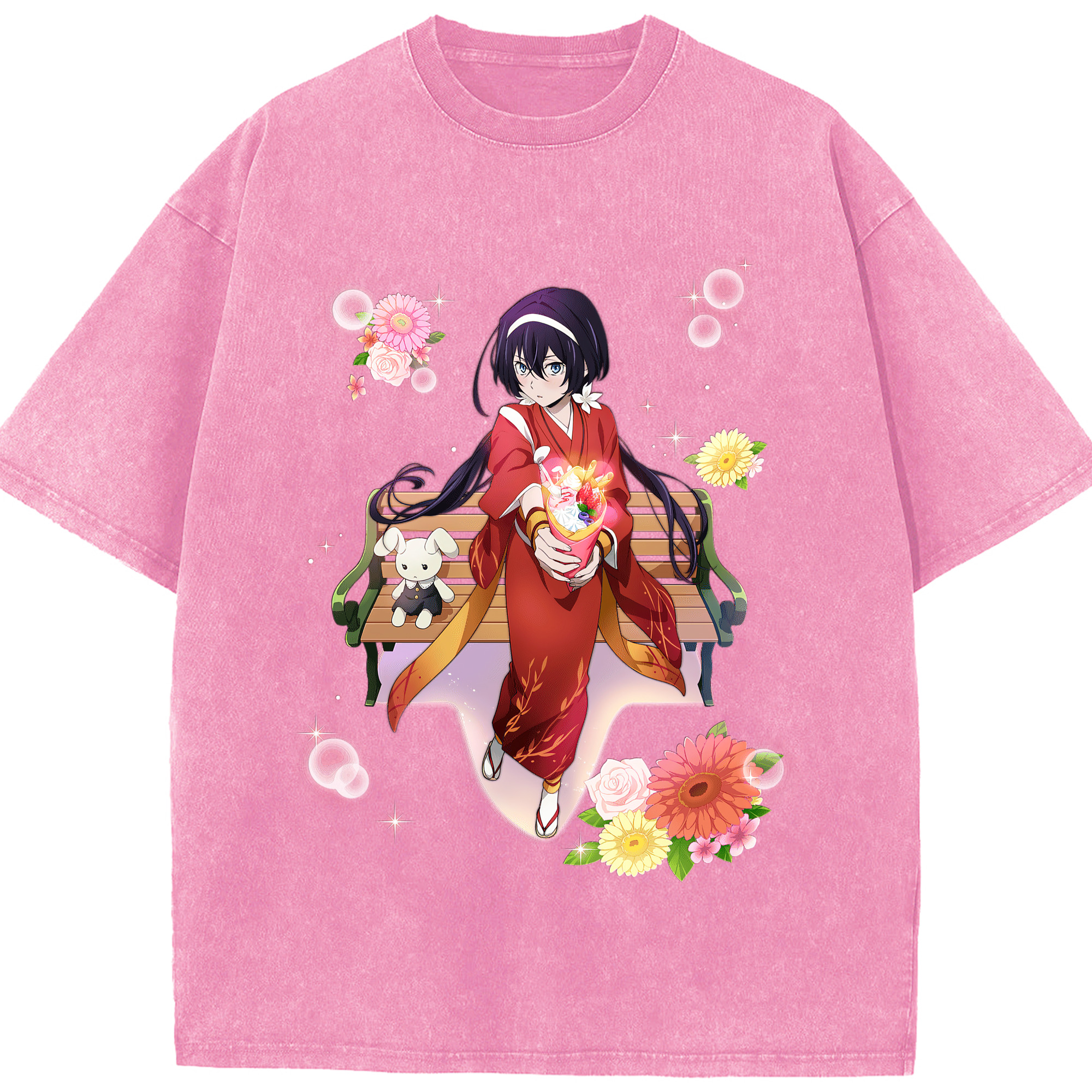 （画像用） 文豪ストレイドッグス Bungo Stray Dogs 綿100% ヴィンテージ風 半袖Tシャツ（フロントプリント）